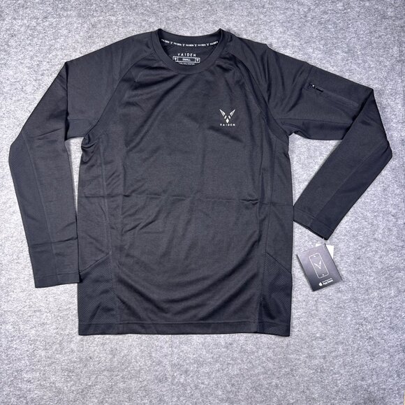 Vaiden T Shirt Mens Small Black Performance Athleisure Tactical Tech - Picture 1 of 13